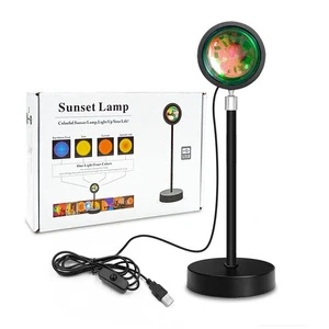 RGB Rainbow Lamps Home Decor Creative Sunset Lamp Led Desk Table Lamp Lighting up Led Night Light