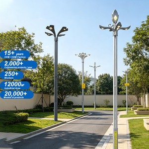 Customized Smart City LED Street Light Pole IP65 Waterproof Commercial Outdoor Landscape Decoration FlyingLight