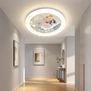 Modern Blue Cloud Ceiling Fan Light Featuring Cartoon Sports Bear Providing Refreshing Airflow Bright Eye-Protecting Light