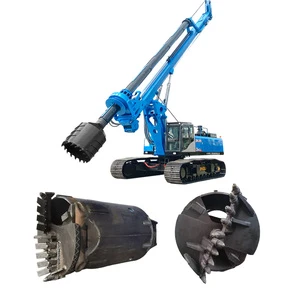 Bauer Soilmec Open Type Body Earth Drill Tools Construction Rig With Bullet Teeth Open Type Drilling Bucket Machinery Parts