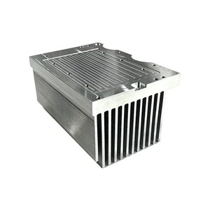 Multi Mount Holes Flange Aluminum Radiator High Thermal Conductivity Extruded Heat Sink for IGBT Power Converter