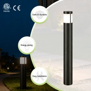 Modern Cylinder LED Lawn Light Precision-cast Aluminum IP65 Waterproof Landscape Garden Pathway Bollard Lamp 3-Year Warranty for