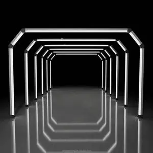 LED Tunnel Light for Car Showroom and Detailing Workshop Car Detailing Lights Aluminum Housing Automobile Service Bay Lighting