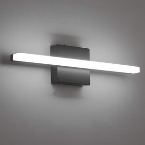 Factory Price LED Bathroom Vanity Light 24 Inch 16W 27K - 60K Dimmable Vanity Mirror Light Black for Bathroom with ETL