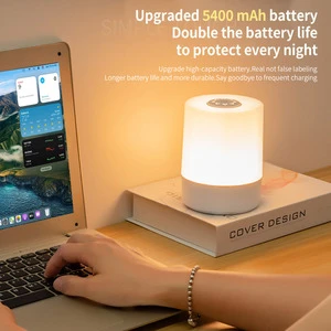 Baby Nursery Lamp Night Light Remote Control Night Lighting Lamp Touch Sensor USB Rechargeable LED Lamp