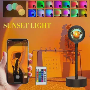 Sunset Led Stand Light Floor RGB Modern Holiday Night Light Sunset Lamp Light / Sunset Lamp Projector Lamp