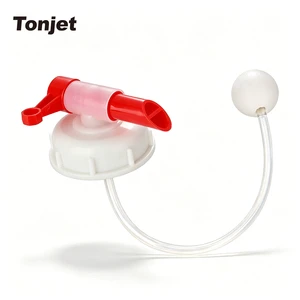 Durable DIN 71 Ball Valve Dispensing Spigot Self Venting Lid With Air Return Valve for Heavy Duty Chemical Drum Container
