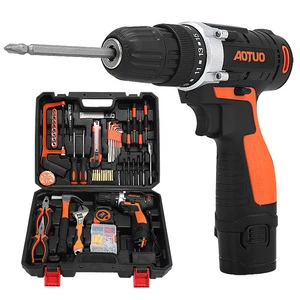 12V Rechargeable Li-ion Power Screwdrivers Cordless Drill Multifunction Electric Hand Drill Industrial Electric Screwdriver Set