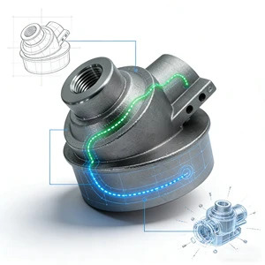 ISO9001:2015 Premium Valve Housing Wear Resistant Flow Control Equipment Reliable Industrial Components Investment Casting