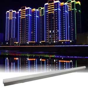 Rbg Outdoor Adjustable DMX LED Linear Wall Washer Aluminum Alloy High Brightness IP65 Hotel Use