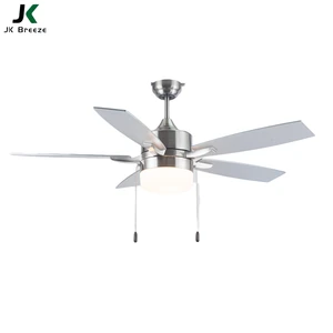 JK Breeze Modern Design Smart 52Inch 5 Blade Indoor Fan Light Remote Control Ceiling Fan With Light