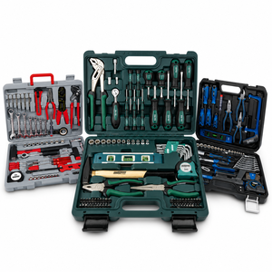 Wholesale 87pcs Household DIY Portable Tool Kit Set With Screwdriver Set Socket Wrench Set In Tool Box For Home Workshop Repair