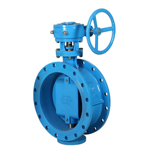 Large Diameter Cast Steel Flanged Soft Seal Double Eccentric Butterfly Valve D342X