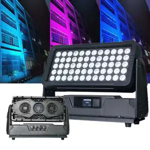 DMX512 60*10W IP65 Rgbw 4in1 Dj Disco Wedding Stage City Color Led Wall Washer Outdoor Flood Led Wash Light