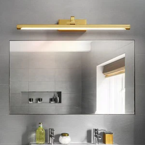 Modern Gold LED Bathroom Vanity Light Adjustable Angle Wall Mounted Mirror Light for Bathroom Makeup Picture Lighting