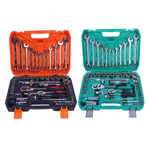 Oem Set Of 61pcs Hand Mechanic Socket Ratchet Wrench Combination Tool Kits 61 In 1 Repair Tools For Cars, Motorcycles And Bicycl