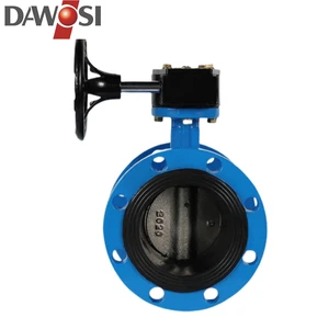 Specialized Production Manual Butterfly Valve Ductile Iron Applicable Medium Water Turbine Flange butterfly Valve