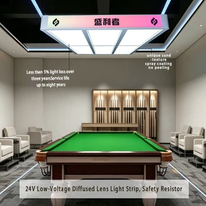 H15 Corner Mounted Custom LED Eye Care Billiard Ceiling Light Flicker-free Electrostatic Sand Texture Coating Long Lasting