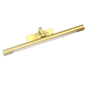Modern Brass Wireless Remote Control Wall Lamp Bathroom Vanity Makeup Mirror with Front Lamp Design