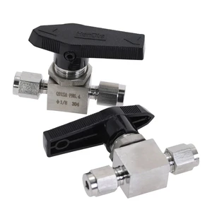 SS304 Tube-line and Pipeline Q91SA OD 3MM 4MM 8MM 10MM Stainless Steel 304 Ball Valve Stainless Steel Stainless Steel Ball Valve