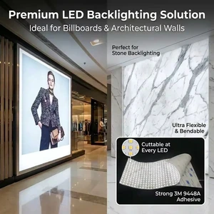 Manufacturer Architectural 5000K Dimmable Cuttable Paper Thin Flexible LED Flex Strip Sheet LED Panel Sheet LED Flexible Sheet