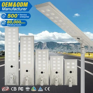 Hot Sale Ip66 Waterproof Outdoor Aluminum Streetlight 100W 200W 300W 500W 800W Integrated All in One Led Solar Street Light