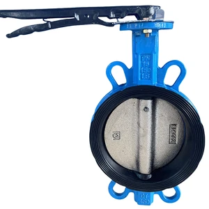 Factory Directly Supply Flow Control Manual Clamp Handle butterfly Valve for Water Base Media