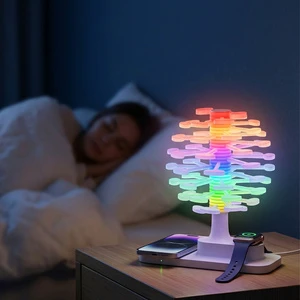 Creative Color Changing RGB Small LED Table Lamp Decorative Light for Party, Gaming Room and Home Decor with Touch
