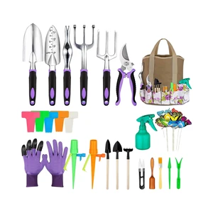 Garden Tools Set 83 Piece, Succulent Tools Set Included, Heavy Duty Aluminum Gardening Tools