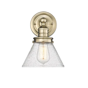 Modern 1/2/3/4-Light Indoor Bathroom Vanity Light Fixture Clear Seedy Glass Shades with Transitional Style Mirror Lamps