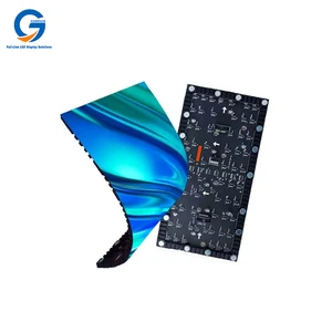 Outdoor P4 Flexible LED Module 320x160mm IP65 Waterproof Bendable Soft Panel for Curved Advertising Billboard Park Decoration