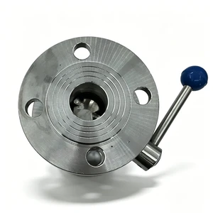Manual Butterfly Valve Stainless Steel 304 316 Flanged DN25 1 in Water Normal Temperature General Use