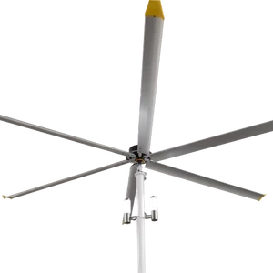 Industrial Fan Aluminum Alloy Blades 12ft Diameter Touch Control Ball Bearing Ceiling Mount Fan Light 38dB 8000m/min