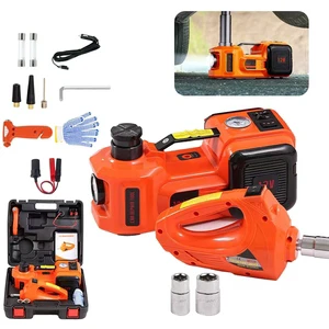 5 Ton 12V 45cm Electric Car Jack Kit Automotive Hydraulic Floor Car Jack and Compressor Impact Wrench For Cars