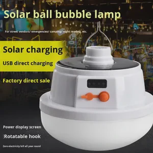 Custom Camping Solar Household LED Bulb Electric Display Rechargeable Stall Outdoor Emergency Light