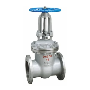 COVNA SS304 Stainless Steel Two Ways ANSI Solid Wedge Gate Valve Flange Cast Iron Manual Gate Valve Control Valve