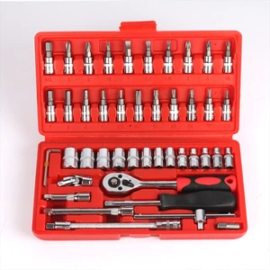 46pcs Auto Body Repair Tools Iron Engine Timing Clamps Garage Tool Set Hand-Power OEM Customizable Auto Repair Tool Box Set