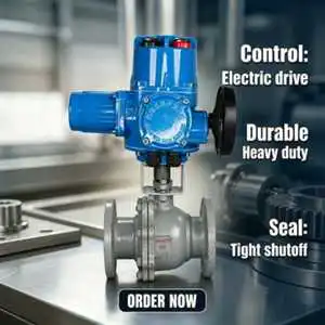 Intelligent Explosion Proof Electric Ball Valve Q Type Actuator Stainless Steel Body Flanged 2 in 700 Psi