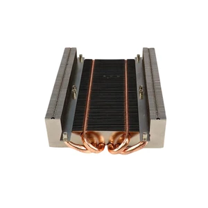 High Performance Passive Heat Sink 4 Copper Heat Pipes Aluminum Fin Heatsink for 1U Server CPU Cooling