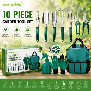 SUNSHINE Aluminum Alloy Heavy Duty Garden Hand Tools Set Garden Tools Kit Complete Comes Grassland With Bag Kit De Jardineria