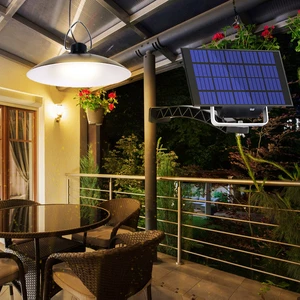 Remote Control Rechargeable IP65 Solar Powered Small Dimmable Indoor Outdoor 1/2/3/4 Heads LED Ceiling Lamp with 2-Year Warranty