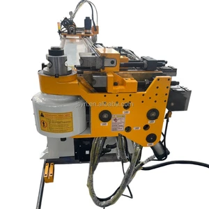 75 CNC Hydraulic Pipe Bender Max 75mm OD Carbon Steel Round Tube Bending Machine for Exhaust Pipe Furniture Frame