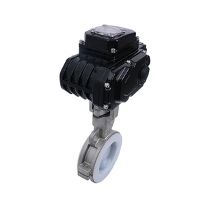 HL Electric Fluorine-lined butterfly Valve on OFF TYPE IP67 AC220V
