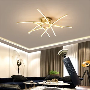 Hot Selling Ceiling Light Fixtures With Remote Control Dimmable Modern Chandelier Decorative for Home Living Room Dining Room