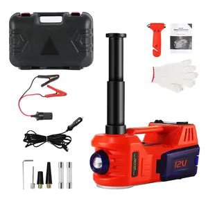 12V Steel Electric Car Lift Pneumatic Hydraulic Jack Kit 3-in-1 Multifunctional 5T Repair Tool Impact Wrench 12 Months Warranty