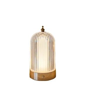 Crystal Atmosphere Rechargeable Night Light Bar Table Lamp Desktop Lamp Small Desk Lamp