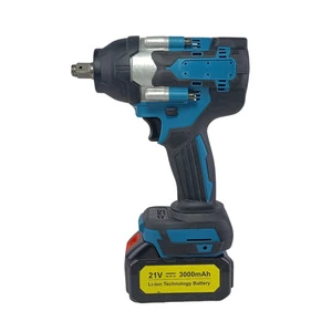 High Torque 21V Cordless Electric Impact Wrench Set Brushless Motor LI-Ion Battery DIY Industrial Hydraulic Power Use PURPLE