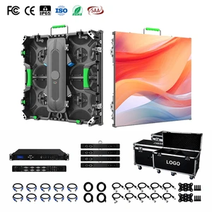 Led Video Wall On Sale Stage Backdrop 4K High Resolution Rental Creative Curved Cube Cabinet