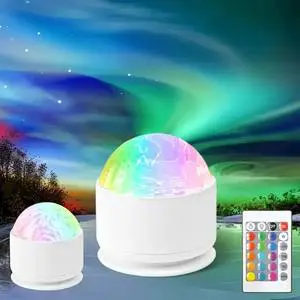 Small Led Galaxy Northern Lights Aurora Room Night Light Projector Decoration Night Stand Lamp for Bedroom