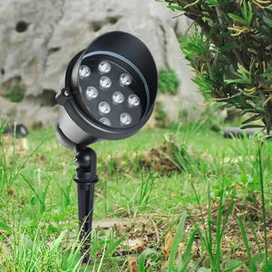 High Brightness 3500K Warm White 90 Lm/W Aluminum IP65 Waterproof Landscape Light Park Garden LED Lawn Lamp Easy Installation